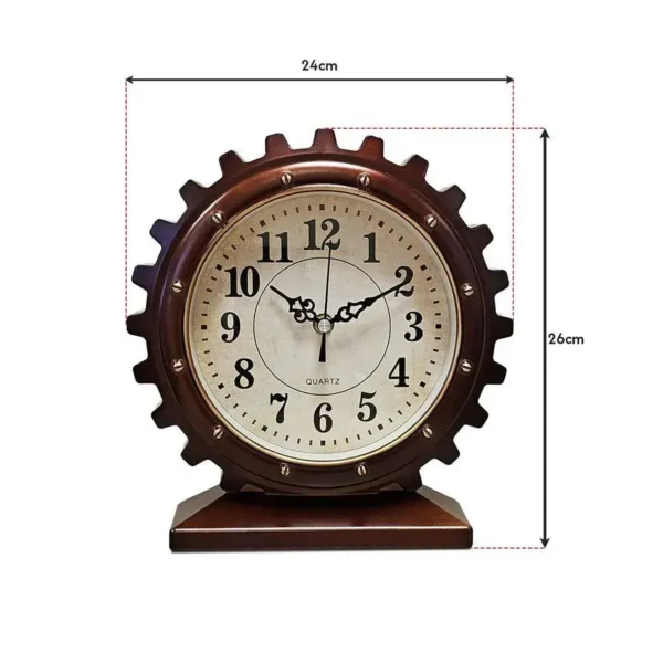 Mechanical Pattern Ticking Mantel Table Top Clock ~ 5179 - Image 7