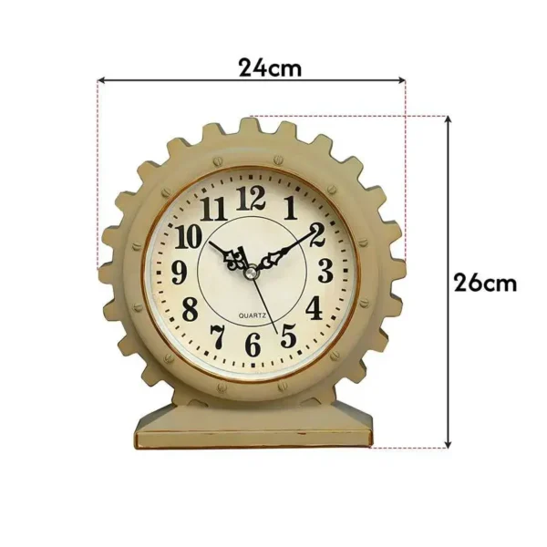 Mechanical Pattern Ticking Mantel Table Top Clock ~ 5179 - Image 9