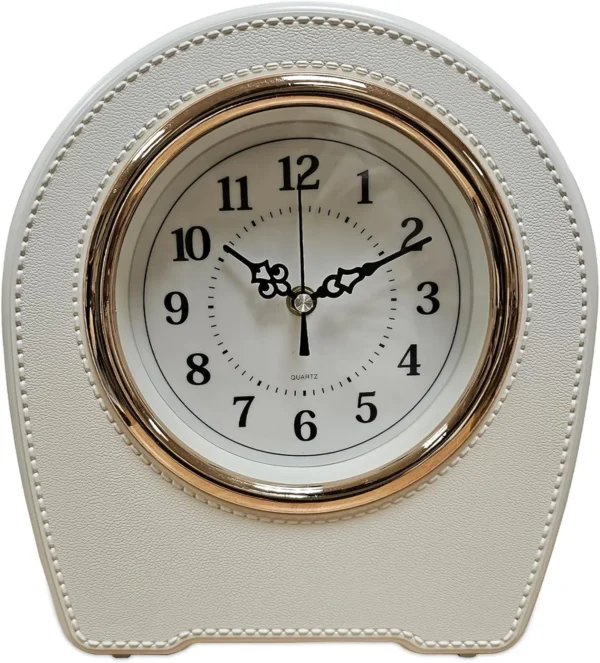 Indoor Mantel Leather Living Room Desktop Table Clock~5401 - Image 5