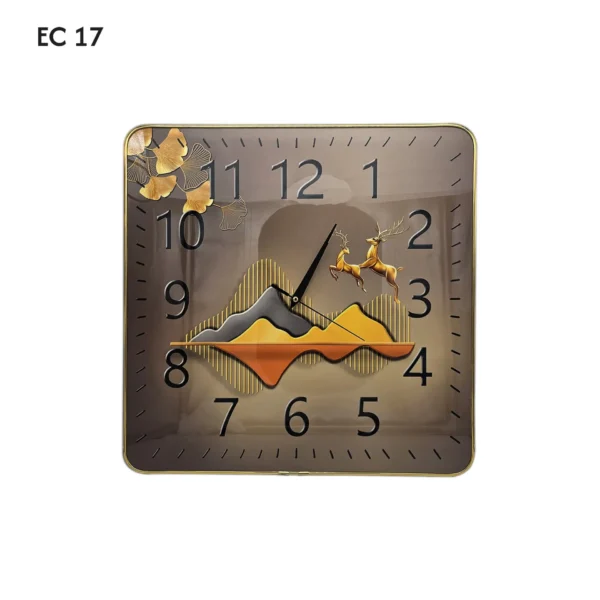 Minimalist Painting Square Shaped Metal Analog Clock ~5205 - Image 9