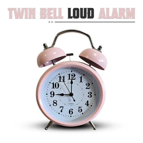 Round Shape Retro Twin bell Loud Bedside Alarm clock~5221 - Image 17