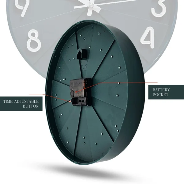 Round Creative Fashion Silent Wall Clock Non-Ticking Noises ~5397 - Image 8