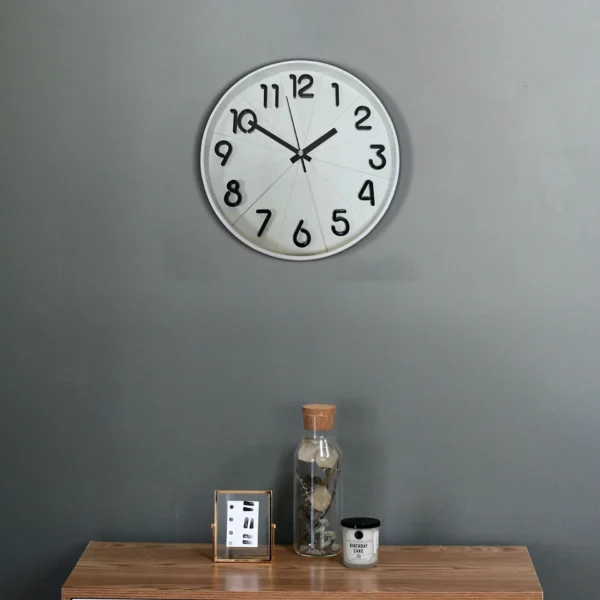 Round Creative Fashion Silent Wall Clock Non-Ticking Noises ~5397 - Image 2