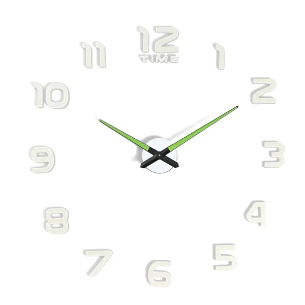 Modern Frameless 3D Dark Glow Wall Clock ~5405 - Image 3