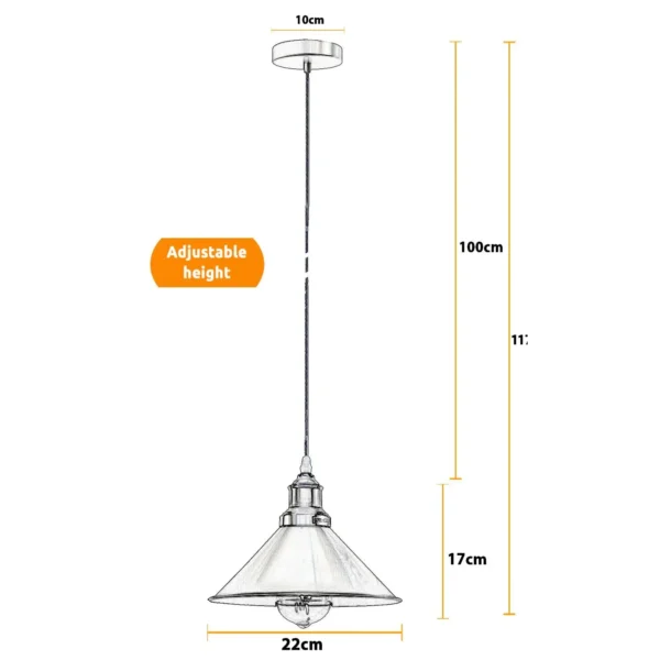 Industrial Vintage single ceiling Pendant Lighting Metal cone Green Brass Lampshade E27 UK Holder~3813 - Image 3