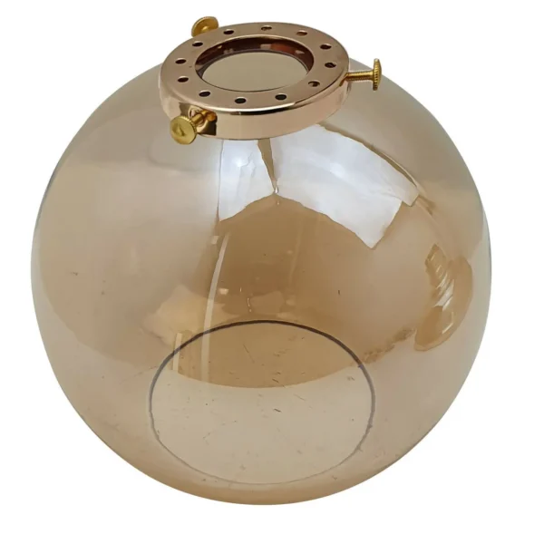 Aesthetics Vintage Amber Glass Pendant Light Lamp Shade~2182 - Image 5