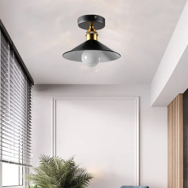 Ceiling Light Round Cone Down Lights Bathroom Kitchen Living Room Ceiling Lamp~1349 - Image 2