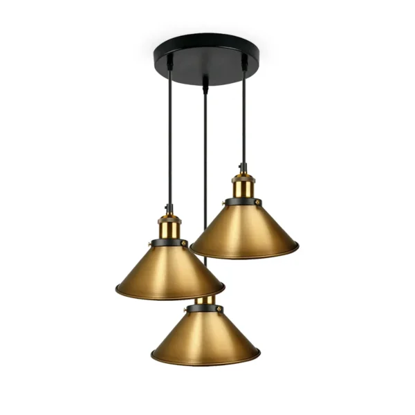 Industrial Vintage Metal Pendant Light Shade Chandelier Retro Ceiling White LampShade~3862 - Image 8