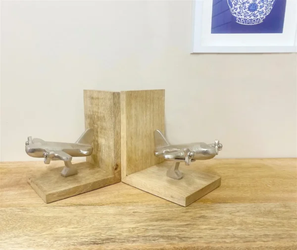 Set of Two Aeroplane Bookends - Image 2