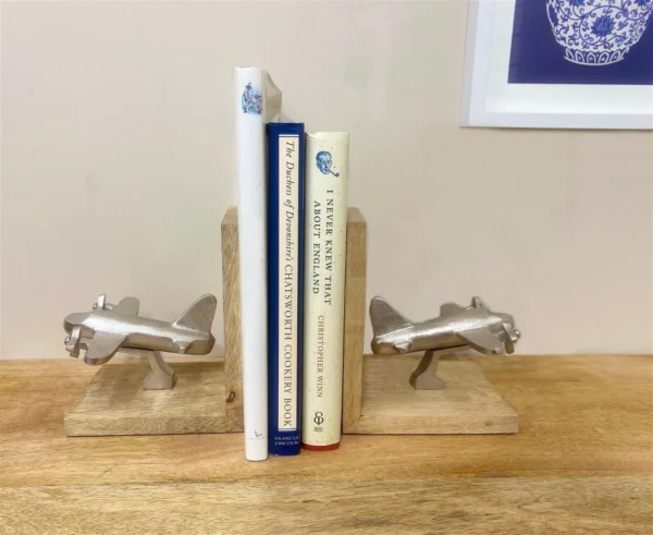 Set of Two Aeroplane Bookends - Image 3