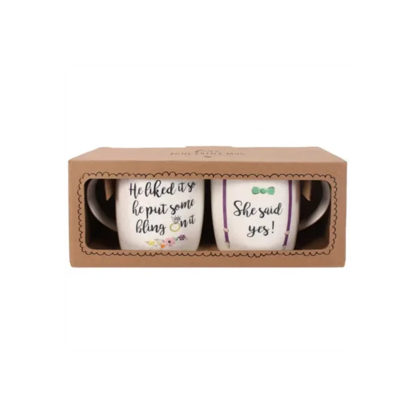 Set of 2 She Said Yes Mugs - Image 3