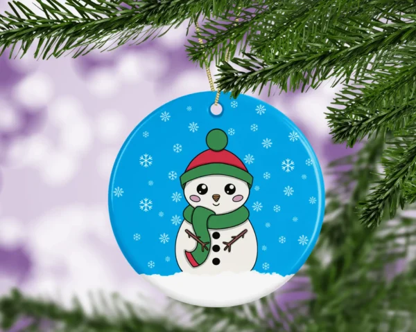 Cute Snowman Christmas Tree Decoration