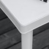 Outsunny Garden Side Table Plastic Outdoor Square Coffee End Table for Drink Snack, White - Image 5