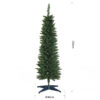 HOMCOM 5ft Unlit Artificial Christmas Tree, Pencil Slim Xmas Tree with Solid Stand and Realistic Branches, Green - Image 2
