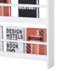 HOMCOM Wood Wall/Standing Magazine Holders Book Rack Shelf 4 Tiers Space Saving Design Water Resist Home Office Decoration - Image 6
