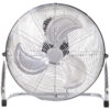HOMCOM 20" Chrome Metal Floor Fan with Tilting, High Velocity, 3 Speed, Portable Gym Fan for Home Office, Silver - Image 7