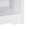 HOMCOM Modern Bedside Table, Nightstand with Drawer Shelf, End Table for Living room, Bedroom White - Image 8