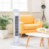 HOMCOM Tower Fan for Bedroom Cooling, 30 Inch Electric 70° Oscillating Fan with 3 Speed Settings, Standing Floor Fan for Home Office Indoor, White - Image 6
