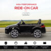 HOMCOM Kids Licensed Audi TT Ride-On Car 12V Battery w/ Remote Suspension Headlights and MP3 Player 2.5-5km/h Black - Image 5