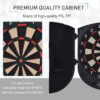 HOMCOM Electronic Dartboard Set 26 Games and 185 Variations with 6 Darts and Cabinet to Stroage Multi-Game Option Ready-to-Play - Image 5