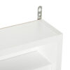 HOMCOM 5-Tier Wall Display Shelf Unit Cabinet w/ 4 Adjustable Shelves Glass Doors Home Office Ornaments 60x80cm White - Image 7