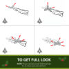 HOMCOM 2.7M Artificial Christmas Garland w/ Pine Cones Decorations Seasonal Style Beauty Home Fireplace Doors - Image 5