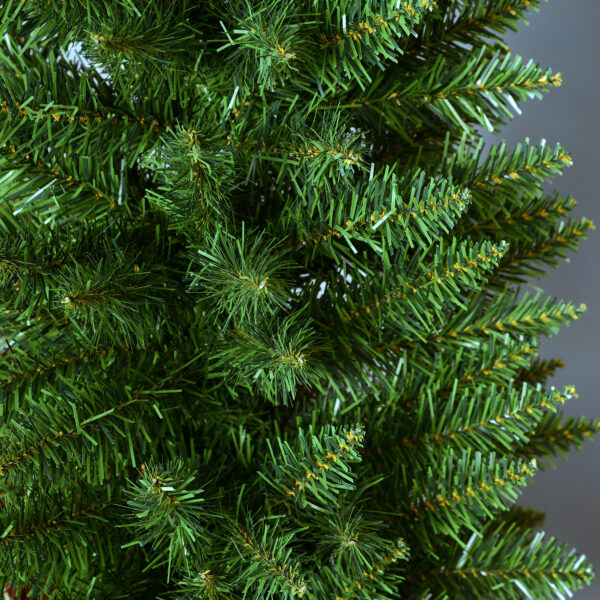 HOMCOM 5ft Unlit Artificial Christmas Tree, Pencil Slim Xmas Tree with Solid Stand and Realistic Branches, Green - Image 8