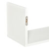 HOMCOM Set of 3 Wooden U-Shaped Floating Shelves Set Wall Mounted Hanging Bookshelf CD DVD Storage Display for Bedroom Living Room Kitchen, White - Image 8
