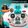 HOMCOM Kids Truck Engine Toy Set, with Horn, Light, Car Key, for Ages 3-5 Years - Teal - Image 5