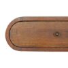 Wall Mounted Round Chestnut Bedside - Image 4