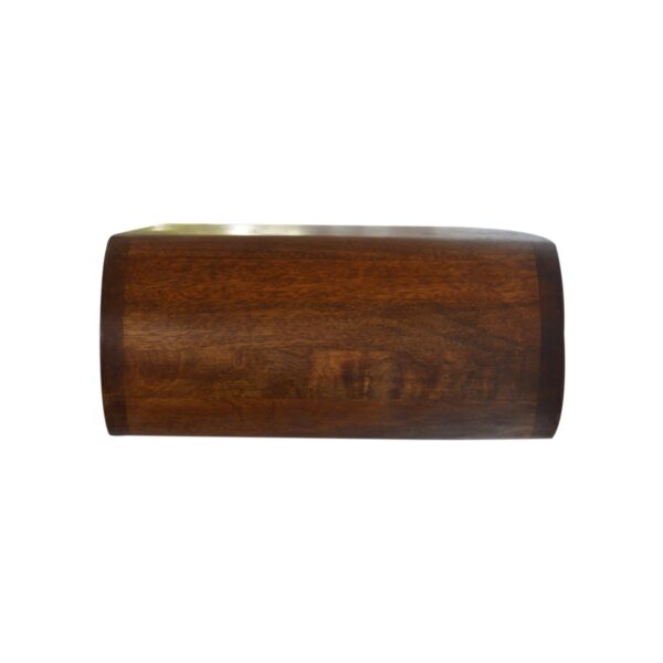 Wall Mounted Round Chestnut Bedside - Image 7