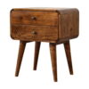 Curved Chestnut Bedside - Image 3
