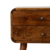 Curved Chestnut Bedside - Image 4