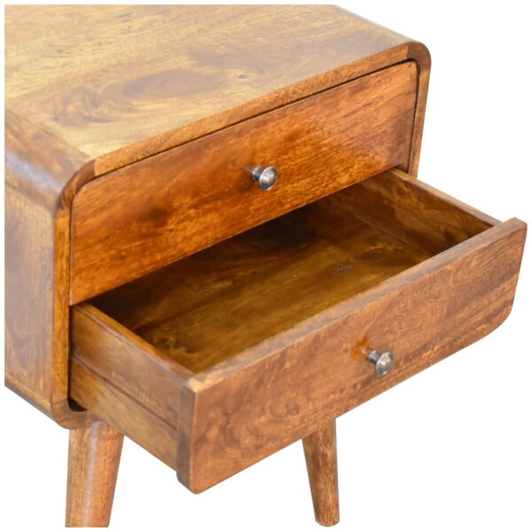 Curved Chestnut Bedside - Image 6