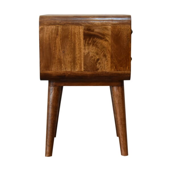 Curved Chestnut Bedside - Image 8