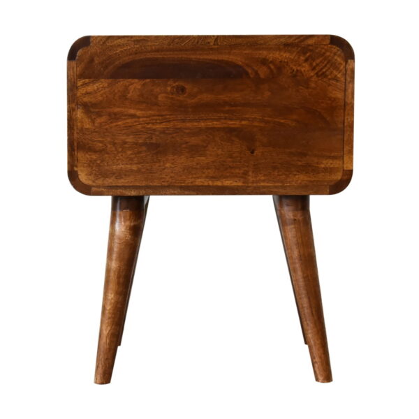 Curved Chestnut Bedside - Image 9
