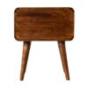 Curved Chestnut Bedside - Image 2