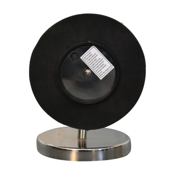 Round Chrome Table Clock - Image 5