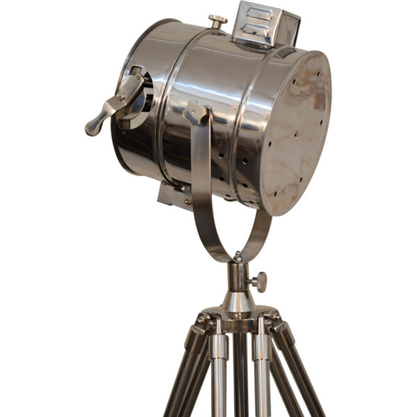 Chrome Tripod Spotlight Floor Lamp - Image 2