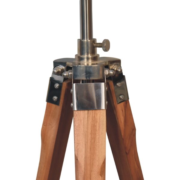 Fixed Chrome Tripod Floor Lamp - Image 3
