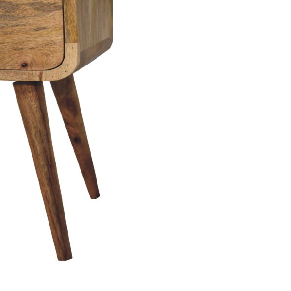 Mini Oak-ish Curved Bedside - Image 6