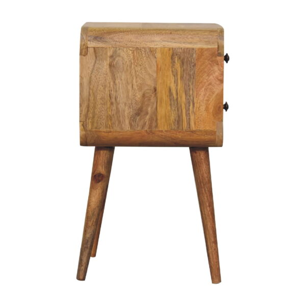Mini Oak-ish Curved Bedside - Image 7