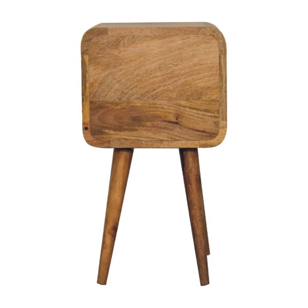 Mini Oak-ish Curved Bedside - Image 8