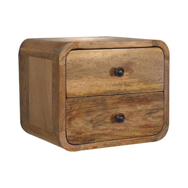 Mini Curve Oak-ish Floating Bedside - Image 2
