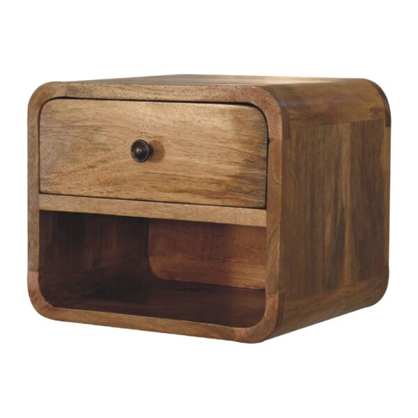 Mini Oak-ish Floating Open Bedside - Image 2