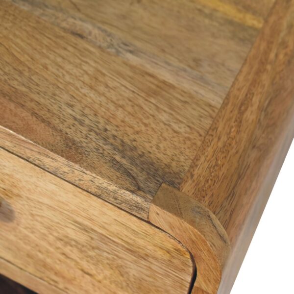 Mini Oak-ish Floating Open Bedside - Image 4