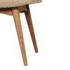 Boucle Cream Curved Bench - Image 7