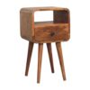 Mini Oakish Curve Open Bedside - Image 2