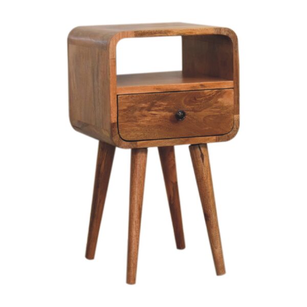 Mini Oakish Curve Open Bedside - Image 2