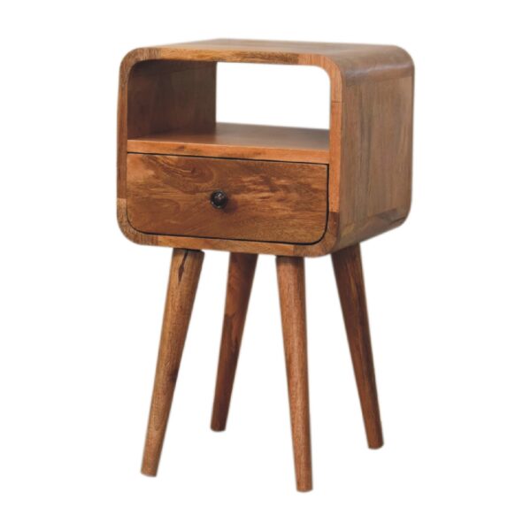 Mini Oakish Curve Open Bedside - Image 3